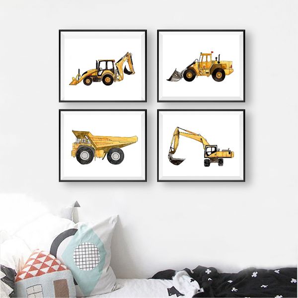 construction vehicle watercolor boys wall art canvas painting pictures dump truck excavator posters and prints kids room decor
construction vehicle watercolor boys wall art canvas painting pictures dump truck excavator posters and prints kids room decor
