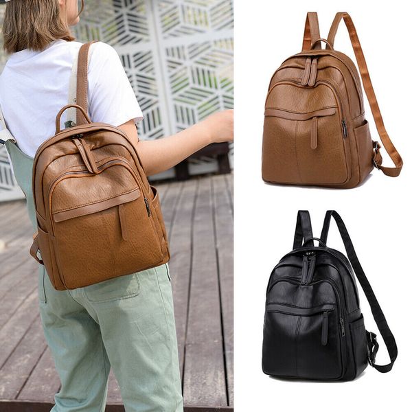 2019 popular female backpack casual women bag fashion soft pu leather student rucksack classic bag black brown
2019 popular female backpack casual women bag fashion soft pu leather student rucksack classic bag black brown