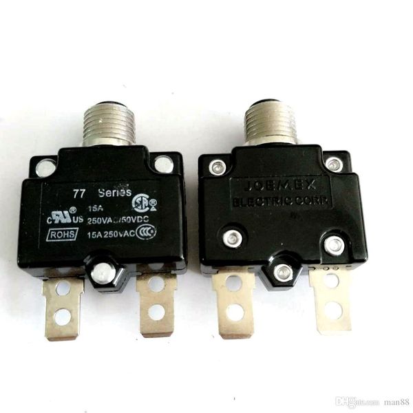 taiwan joemex 77 series overcurrent protector 15a 250vac 50vdc
taiwan joemex 77 series overcurrent protector 15a 250vac 50vdc