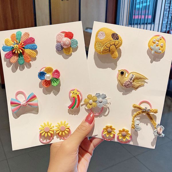 7pcs/set new girls cute cartoon flower bow elastic hair bands sweet headband hair ornament scrunchie fashion accessories, Slivery;white
7pcs/set new girls cute cartoon flower bow elastic hair bands sweet headband hair ornament scrunchie fashion accessories, Slivery;white