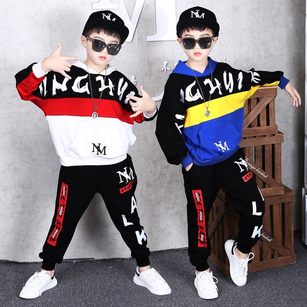 2 sets boys autumn sports suit fashion sweater + sports pants street dance trend sweater children casual jacket hooded coat trousers, White
2 sets boys autumn sports suit fashion sweater + sports pants street dance trend sweater children casual jacket hooded coat trousers, White