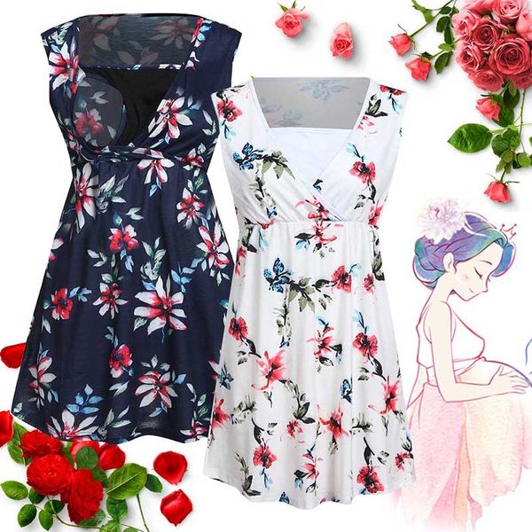 maternity floral women feeding sleeveless printed pregnant vest t-shirt size vest tanks loose clothes baby breastfeeding plus nurs nhpq, Black
maternity floral women feeding sleeveless printed pregnant vest t-shirt size vest tanks loose clothes baby breastfeeding plus nurs nhpq, Black