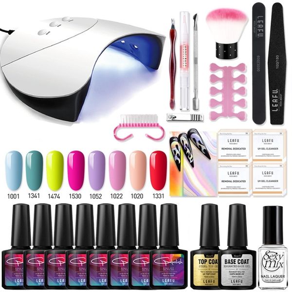 modelones 24pcs/lot 36w nail lamp gel polish manicure tools kits smart sensor uv lamp nail gel polish kit long lasting salon
modelones 24pcs/lot 36w nail lamp gel polish manicure tools kits smart sensor uv lamp nail gel polish kit long lasting salon