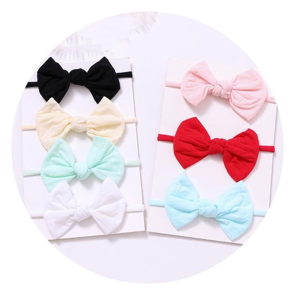 6pcs/set soft cotton fabric hair bows nylon headband for children elastic hair bands set for girls baby girl accessories, Slivery;white
6pcs/set soft cotton fabric hair bows nylon headband for children elastic hair bands set for girls baby girl accessories, Slivery;white