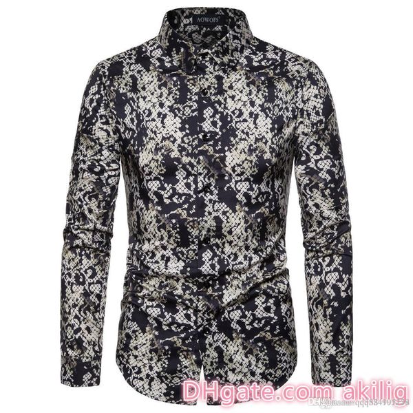 2019 spring new fashion floral print slim fit mens designer jackets digital printed lapel fitted gray shirt with long sleeves, White;black
2019 spring new fashion floral print slim fit mens designer jackets digital printed lapel fitted gray shirt with long sleeves, White;black