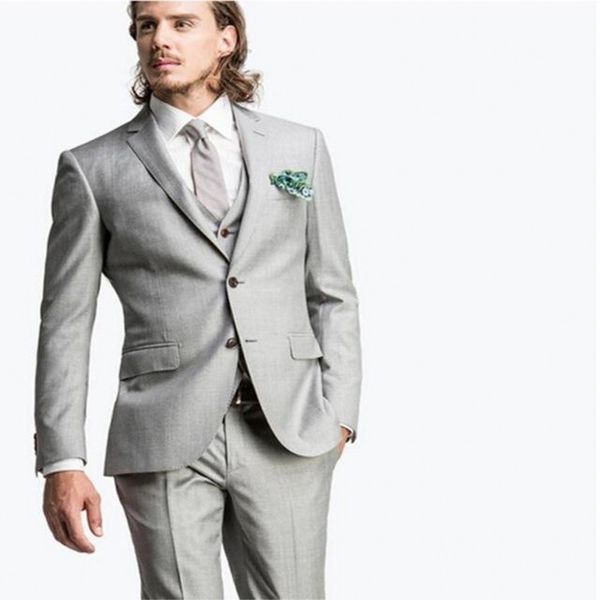 light grey groom tuxedos notch lapel groomsman wedding tuxedos fashion men prom jacket blazer 3piece suit(jacket+pants+tie+vest) 860, Black;gray
light grey groom tuxedos notch lapel groomsman wedding tuxedos fashion men prom jacket blazer 3piece suit(jacket+pants+tie+vest) 860, Black;gray