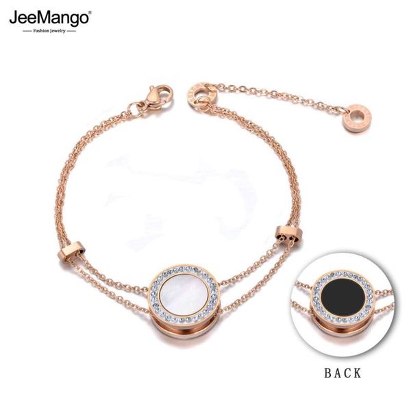 jeemango titanium stainless steel cz crystal black acrylic charm bracelets for women trendy chain link bracelet jewelry jb19110
jeemango titanium stainless steel cz crystal black acrylic charm bracelets for women trendy chain link bracelet jewelry jb19110