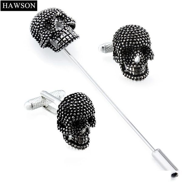 skull brooches pins cuff link set mens french shirt long brooch pin set black enamel dead skeleton design cuff link with boxsh190721, Gray
skull brooches pins cuff link set mens french shirt long brooch pin set black enamel dead skeleton design cuff link with boxsh190721, Gray