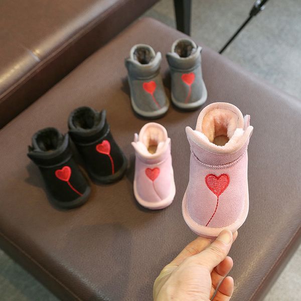 2019 winter baby girls boys boots infant toddler snow boots non-slip soft bottom warm outdoor love kids plush cotton shoes, Black;grey
2019 winter baby girls boys boots infant toddler snow boots non-slip soft bottom warm outdoor love kids plush cotton shoes, Black;grey