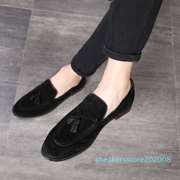 big size 37-48 tassels genuine leather casual shoes luxury black suede men loafers moccasins slippers formal wedding dress shoes s08
big size 37-48 tassels genuine leather casual shoes luxury black suede men loafers moccasins slippers formal wedding dress shoes s08
