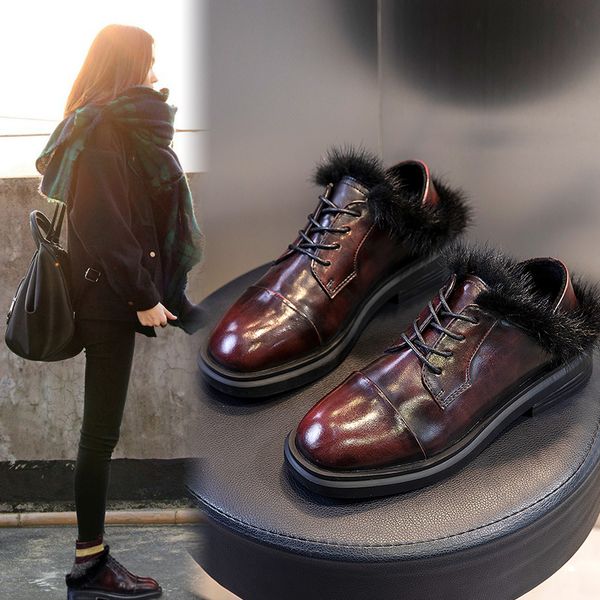 single shoe women new style autumn winter british style small leather shoes female joker round head thick front belt shoes, Black
single shoe women new style autumn winter british style small leather shoes female joker round head thick front belt shoes, Black