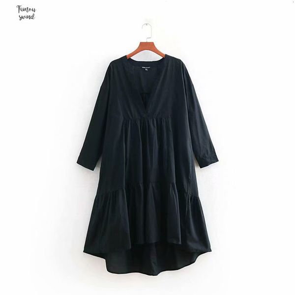 new summer party dresses women v neck solid color pleats black dress femme chic shirtdress vestidos casual pockets ds2085, Black;gray
new summer party dresses women v neck solid color pleats black dress femme chic shirtdress vestidos casual pockets ds2085, Black;gray