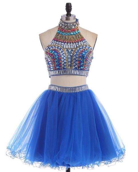royal blue two pieces homecoming dresses high neck backless beaded rhinestones crystals cocktail dresses short prom gowns, Blue;pink
royal blue two pieces homecoming dresses high neck backless beaded rhinestones crystals cocktail dresses short prom gowns, Blue;pink