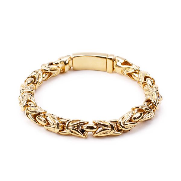 fashion personality gold titanium steel bracelet men's stainless steel bracelet cross-border fashion accessories, Black
fashion personality gold titanium steel bracelet men's stainless steel bracelet cross-border fashion accessories, Black
