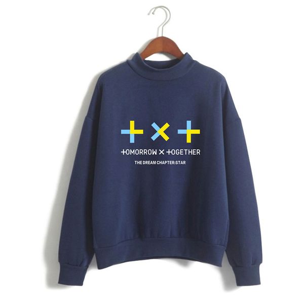 2019 new kpop txt tomorrow x together warm neck collar high collar sweater dropshipping, White;black
2019 new kpop txt tomorrow x together warm neck collar high collar sweater dropshipping, White;black