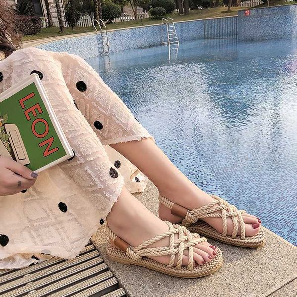 women rome style summer sandals woman weave gladiator flip flop female comfortable flat beach slipper, Black
women rome style summer sandals woman weave gladiator flip flop female comfortable flat beach slipper, Black