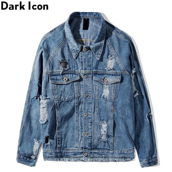 dark drop shoulder batwing sleeve ripped jeans jacket destroyed loose denim jackets streetweawr clothing, Black;brown
dark drop shoulder batwing sleeve ripped jeans jacket destroyed loose denim jackets streetweawr clothing, Black;brown