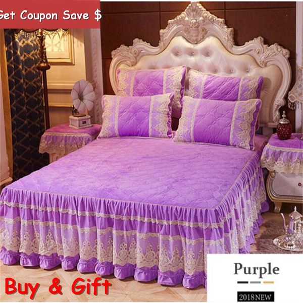 crystal velvet lace edging bedskirt 3pcs thick cotton bedspreads euro style slip-proof cotton bed mattress cover
crystal velvet lace edging bedskirt 3pcs thick cotton bedspreads euro style slip-proof cotton bed mattress cover