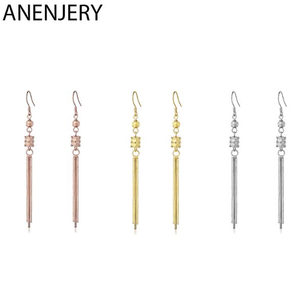 anenjery temperament three-color long tassel dangle earring 925 sterling silver cylinder earring for women party jewelry s-e1014
anenjery temperament three-color long tassel dangle earring 925 sterling silver cylinder earring for women party jewelry s-e1014