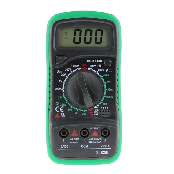 professional xl830l digital multimeter voltmeter ammeter ac dc ohm volt tester lcd test current multimeter overload protection
professional xl830l digital multimeter voltmeter ammeter ac dc ohm volt tester lcd test current multimeter overload protection