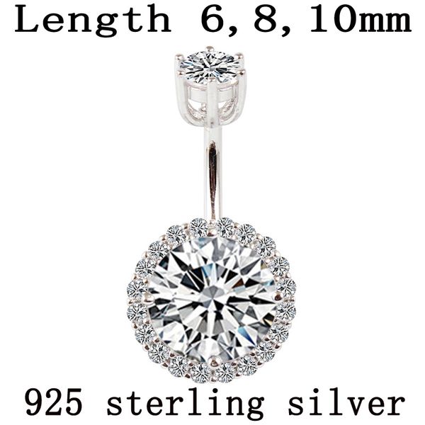 belly button ring real 925 sterling silver body piercing fine jewelry round zircon not allergic pin length 6 8 10 mm 925 silver
belly button ring real 925 sterling silver body piercing fine jewelry round zircon not allergic pin length 6 8 10 mm 925 silver