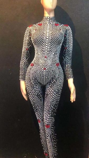 women's jumpsuits & rompers 2021 black rhinestones pearls jumpsuit party stretch bodysuit leggings nightclub female singer show costume, Black;white
women's jumpsuits & rompers 2021 black rhinestones pearls jumpsuit party stretch bodysuit leggings nightclub female singer show costume, Black;white