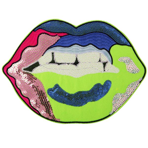 embroidery sequined mouth patches for jackets,embroidered appliques lips badges appliques for jeans,mouth patches for clothing, Black
embroidery sequined mouth patches for jackets,embroidered appliques lips badges appliques for jeans,mouth patches for clothing, Black