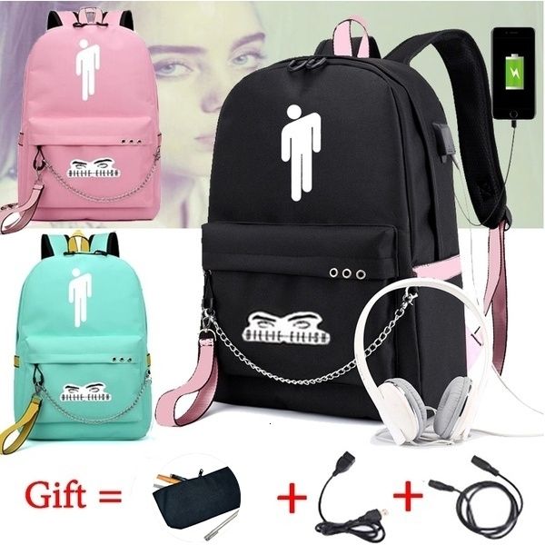 bpzmd billie eilish backpacks women/men's school bags laptravel bags teenage notebook backpack nylon mochila pusheen bag cj191201
bpzmd billie eilish backpacks women/men's school bags laptravel bags teenage notebook backpack nylon mochila pusheen bag cj191201