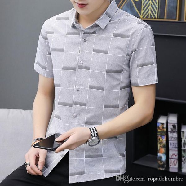 summer mens designer dress shirts short sleeve mandarin collar mens plaid shirts fashion casual mens clothing, White;black
summer mens designer dress shirts short sleeve mandarin collar mens plaid shirts fashion casual mens clothing, White;black