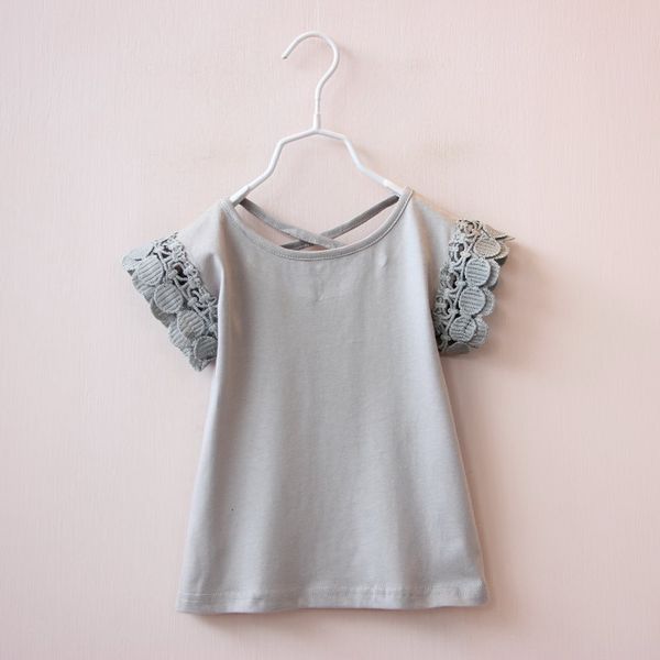 wholesale summer cotton girl t-shirts solid short sleeve sweet undershirts baby girl clothes 2-6y e808, Blue
wholesale summer cotton girl t-shirts solid short sleeve sweet undershirts baby girl clothes 2-6y e808, Blue