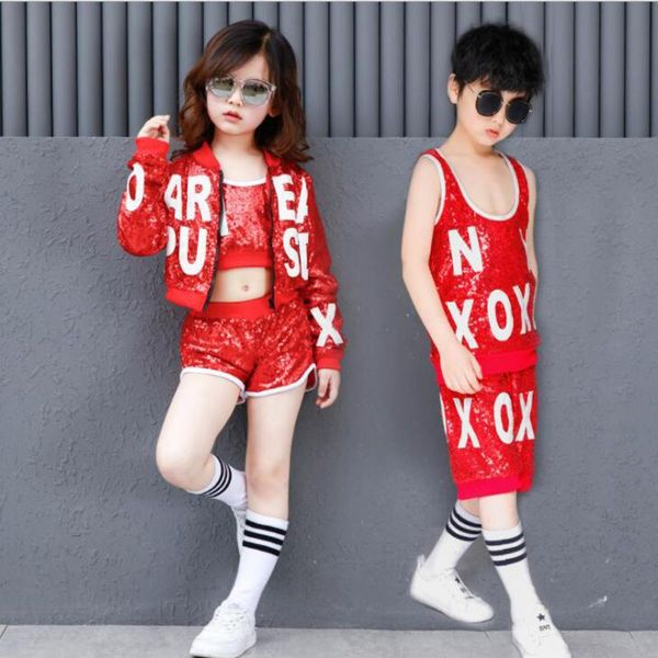 girls boys red sequin ballroom jazz hip hop dance performance costumes shirt pants for kid modern party stage wear outfits, Black;red
girls boys red sequin ballroom jazz hip hop dance performance costumes shirt pants for kid modern party stage wear outfits, Black;red