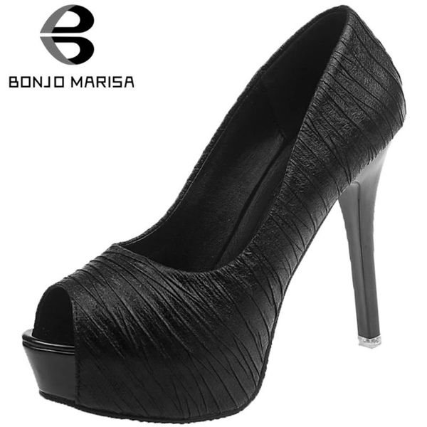 bonjomarisa office ladies elegant shallow pumps fashion pleated pumps women peep toe high thin heels shoes woman, Black
bonjomarisa office ladies elegant shallow pumps fashion pleated pumps women peep toe high thin heels shoes woman, Black