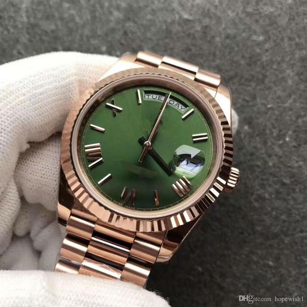 2019 18k rose gold steel clasp mens watch day-green face president 116-719 automatic watches men ing, Slivery;brown
2019 18k rose gold steel clasp mens watch day-green face president 116-719 automatic watches men ing, Slivery;brown
