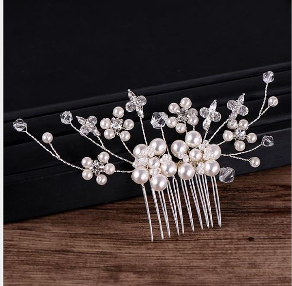 bride's pearl diamond plug and comb hair ornaments bride's hair comb ornaments, Slivery;golden
bride's pearl diamond plug and comb hair ornaments bride's hair comb ornaments, Slivery;golden