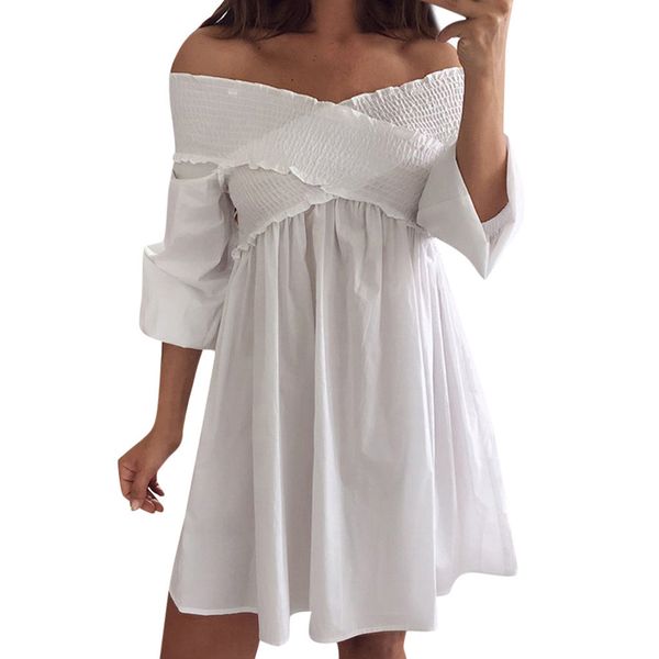 dropshippg suits women's solid off shoulder ruffled v-neck cross loose mini party dress vadim women neck snake pattern, Black;pink
dropshippg suits women's solid off shoulder ruffled v-neck cross loose mini party dress vadim women neck snake pattern, Black;pink