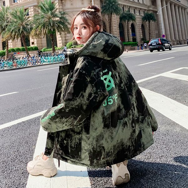 cotton-padded clothes women's 2019 autumn new style ins fashion versatile loose-fit bf students workwear camouflage cotton coat, Blue;black
cotton-padded clothes women's 2019 autumn new style ins fashion versatile loose-fit bf students workwear camouflage cotton coat, Blue;black