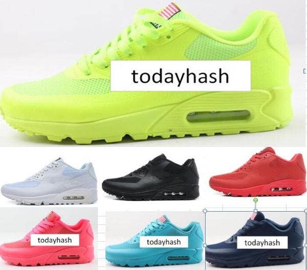 90 classic black mens shoes og metallic all white red flag disigner running shoes men women trainer surface breathable sports shoes 36-46