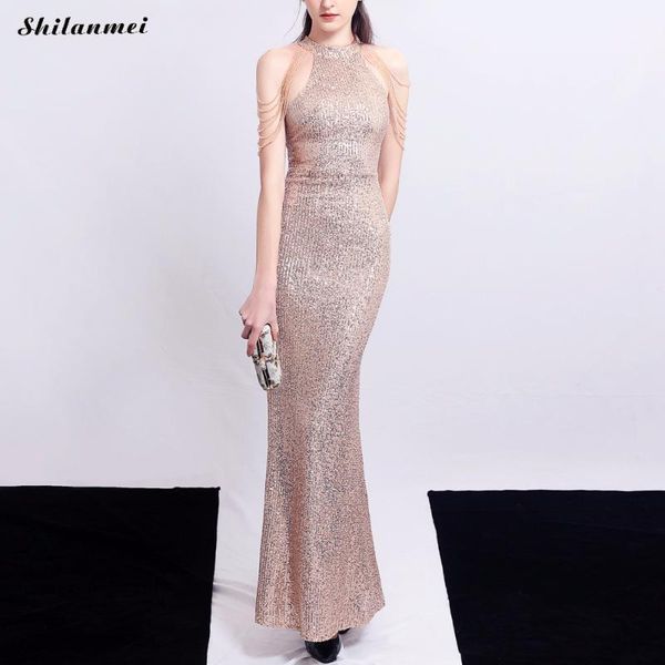 casual dresses retro sequined party dress luxury gilter halter evening formal women jewelry slim mermaid gowns sexy, Black;gray
casual dresses retro sequined party dress luxury gilter halter evening formal women jewelry slim mermaid gowns sexy, Black;gray