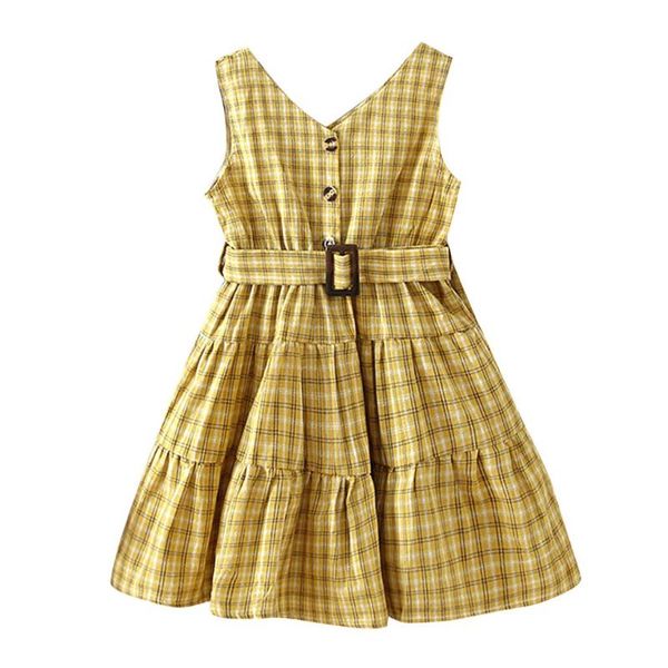 toddler baby kid girls dress fashion summer plaid print dress for girl v-neck button cotton with belt 18 24month 3 4 5year, Red;yellow 
toddler baby kid girls dress fashion summer plaid print dress for girl v-neck button cotton with belt 18 24month 3 4 5year, Red;yellow