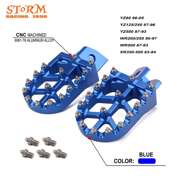 motorcycle cnc foot pegs footpeg pedals rests for yz80 yz125 yz250 yz500 wr200 wr250 wr500 xr350 - xr500
motorcycle cnc foot pegs footpeg pedals rests for yz80 yz125 yz250 yz500 wr200 wr250 wr500 xr350 - xr500