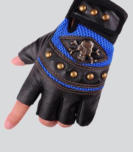 fashion-riding gloves men' leather outdoor fitness, breathing, shock absorption, skid-proof mountain bike sports half-fingered pu glo, Blue;gray
fashion-riding gloves men' leather outdoor fitness, breathing, shock absorption, skid-proof mountain bike sports half-fingered pu glo, Blue;gray