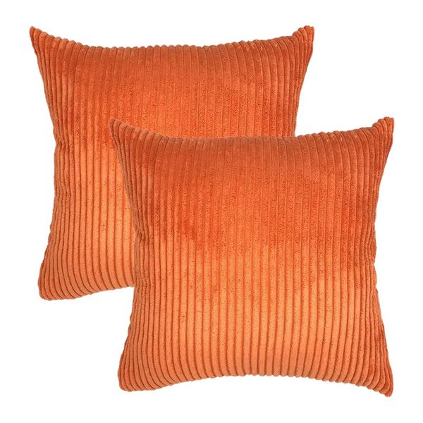 pack of 2 corduroy soft velvet striped solid square throw pillow covers cushion cases 18 x 18 inch orange pillow case
pack of 2 corduroy soft velvet striped solid square throw pillow covers cushion cases 18 x 18 inch orange pillow case