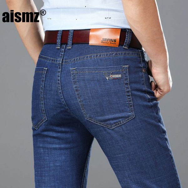 aismz brand plus size 46 stretch jeans 2019 new summer thin light blue trousers slim fit straight business casual denim pants
aismz brand plus size 46 stretch jeans 2019 new summer thin light blue trousers slim fit straight business casual denim pants