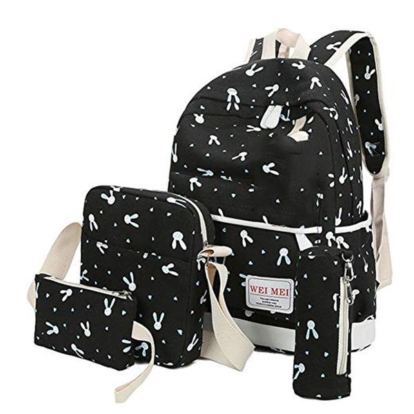 4pcs/set women girl travel backpack for teenage animals printing canvas casual backpacks fashion ladies bags
4pcs/set women girl travel backpack for teenage animals printing canvas casual backpacks fashion ladies bags