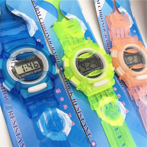 children's electronic electronic color jelly plastic sports watch cartoon watch for boys and girls, Blue
children's electronic electronic color jelly plastic sports watch cartoon watch for boys and girls, Blue