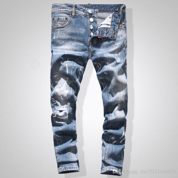 designer jeans mens distressed ripped skinny trousers luxury clothes slim motorcycle moto biker hip hop denim man embroidery bee pants 28-38, Blue
designer jeans mens distressed ripped skinny trousers luxury clothes slim motorcycle moto biker hip hop denim man embroidery bee pants 28-38, Blue