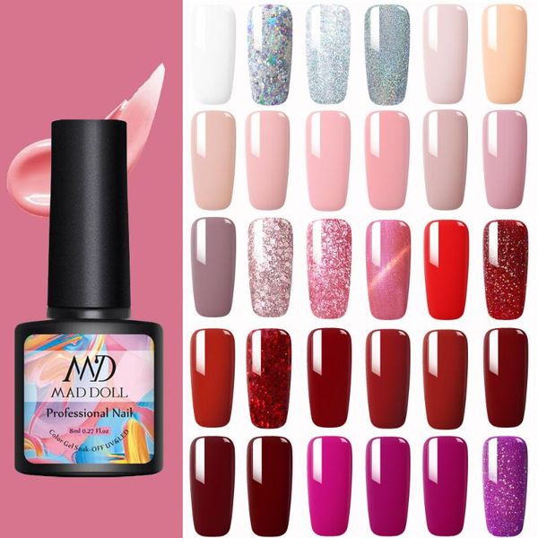 mad doll 1 bottle 8ml color nail gel pink series gel polish soak off led uv varnish nail art diy art design
mad doll 1 bottle 8ml color nail gel pink series gel polish soak off led uv varnish nail art diy art design