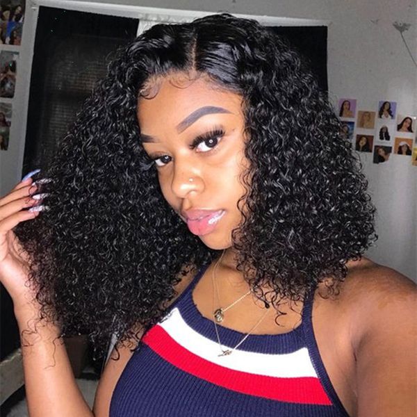 unprocessed short kinky curly lace front wig with baby hair pre plucked 100% vrigin brazilian human hair wigs for black women, Black;brown
unprocessed short kinky curly lace front wig with baby hair pre plucked 100% vrigin brazilian human hair wigs for black women, Black;brown