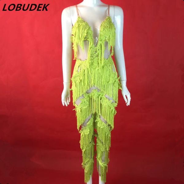 yellow tassels suspenders hollow out elastic jumpsuit female costume nightclub dj singer prom party performance stage wear, Black;red
yellow tassels suspenders hollow out elastic jumpsuit female costume nightclub dj singer prom party performance stage wear, Black;red