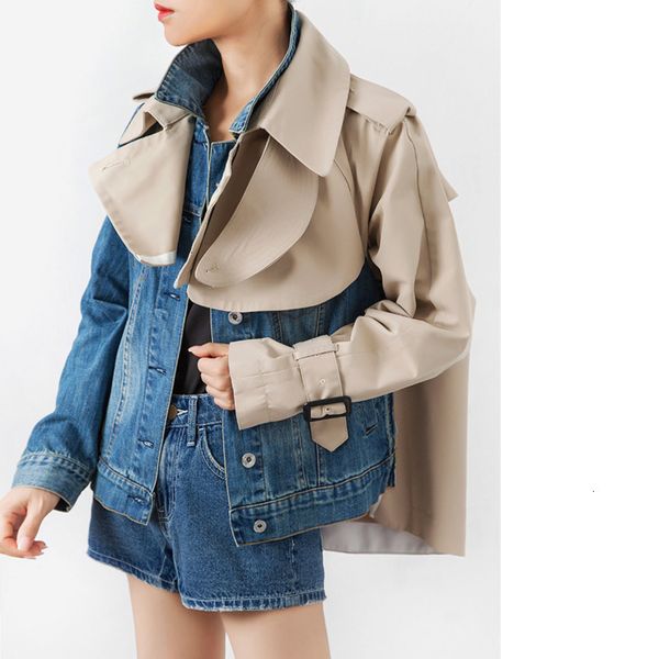 tvvovvin loose coat 2019 autumn lapel hit color patchwork long sleeve cowboy trend fake two pieces loose coat woman l240, Black
tvvovvin loose coat 2019 autumn lapel hit color patchwork long sleeve cowboy trend fake two pieces loose coat woman l240, Black